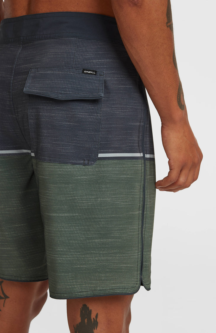 Hyperfreak Mysto Block 19'' boardshort | Dark Olive Mysto Block