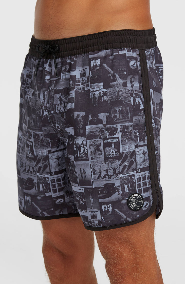 O'Riginals Scallop 16'' zwembroek | Black Out Heritage AOP
