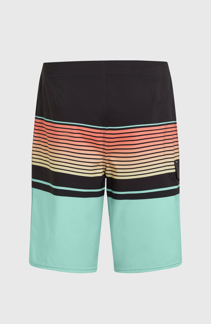 Lennox Stripe 21" boardshort | Canal Blue Lennox Stripe