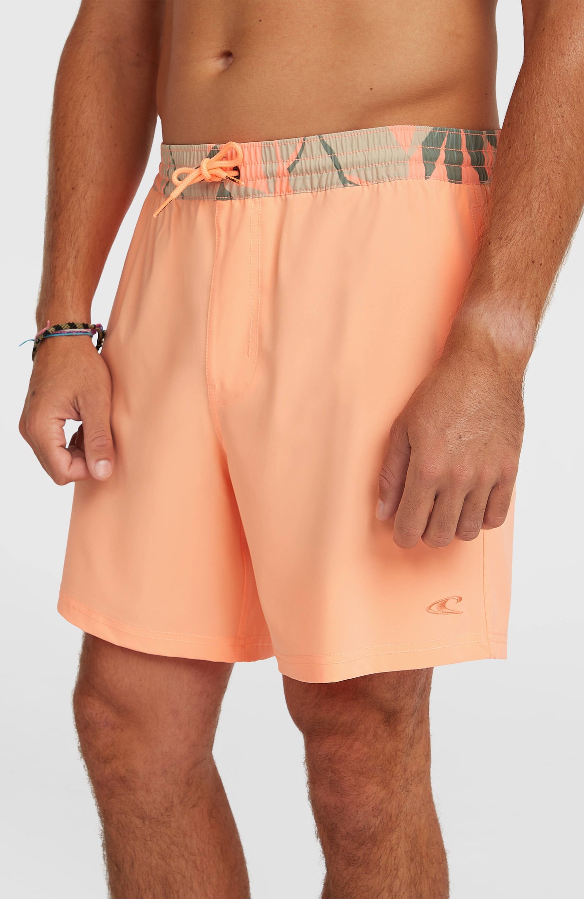 Pocket Print 16'' zwembroek | Funky Peach
