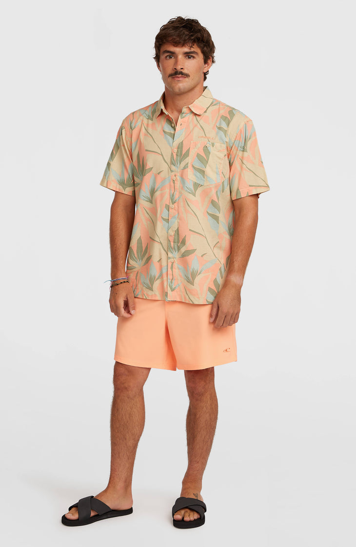 Pocket Print 16'' zwembroek | Funky Peach