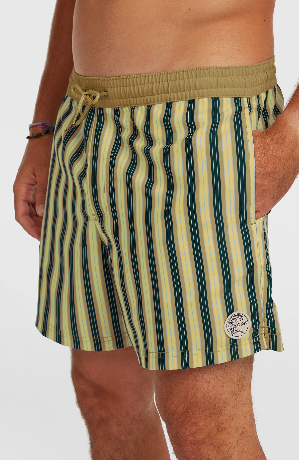 O'Riginals Stripe 15'' zwembroek | Yellow Originals stripe