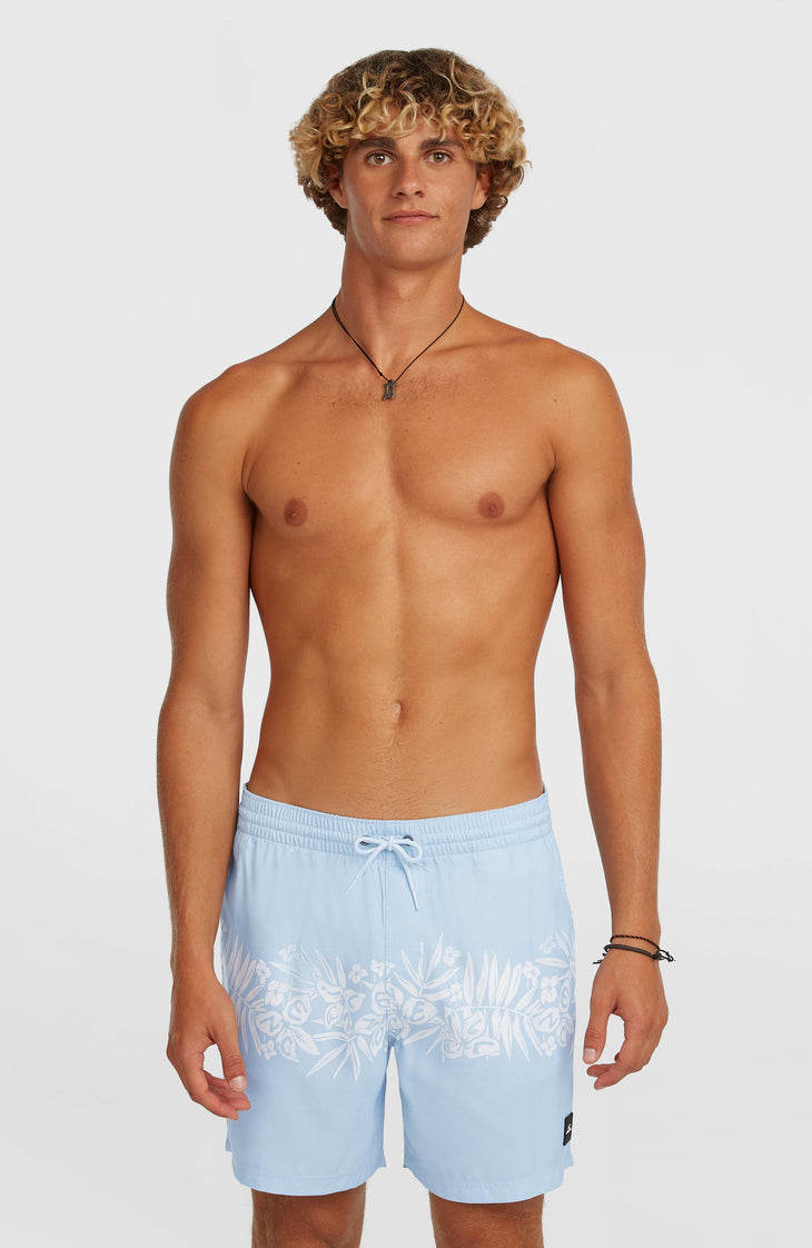 O'Neill Uni Flower 16'' zwembroek | Light Blue Tropical Stripe