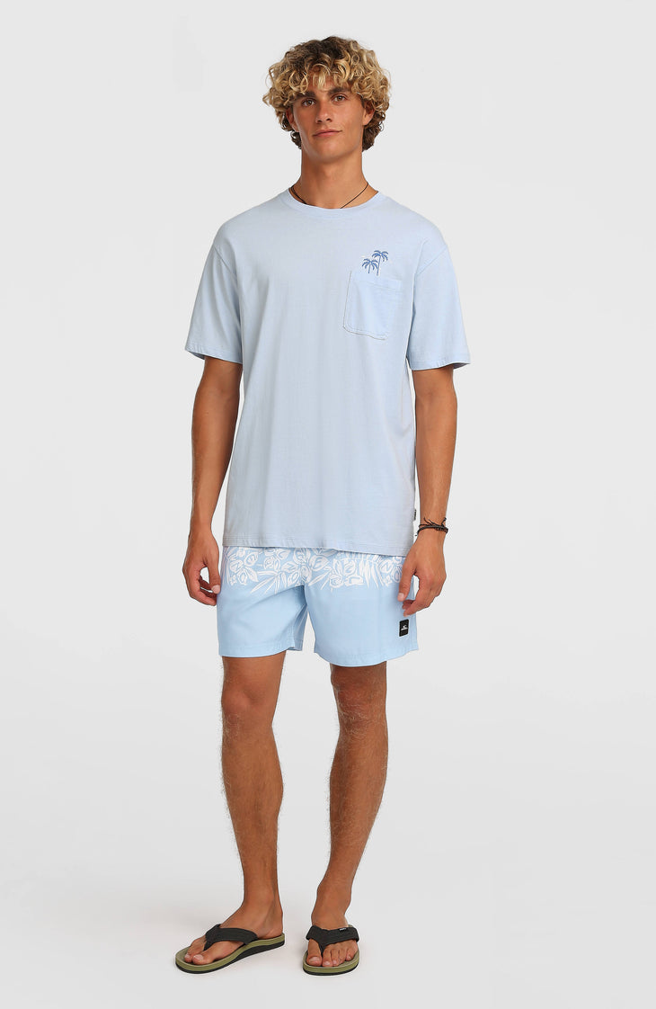 O'Neill Uni Flower 16'' zwembroek | Light Blue Tropical Stripe