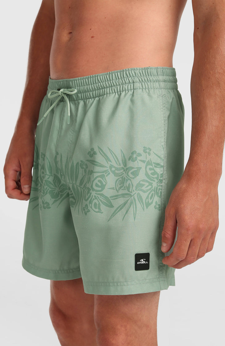 O'Neill Uni Flower 16'' zwembroek | Green Tropical Stripe