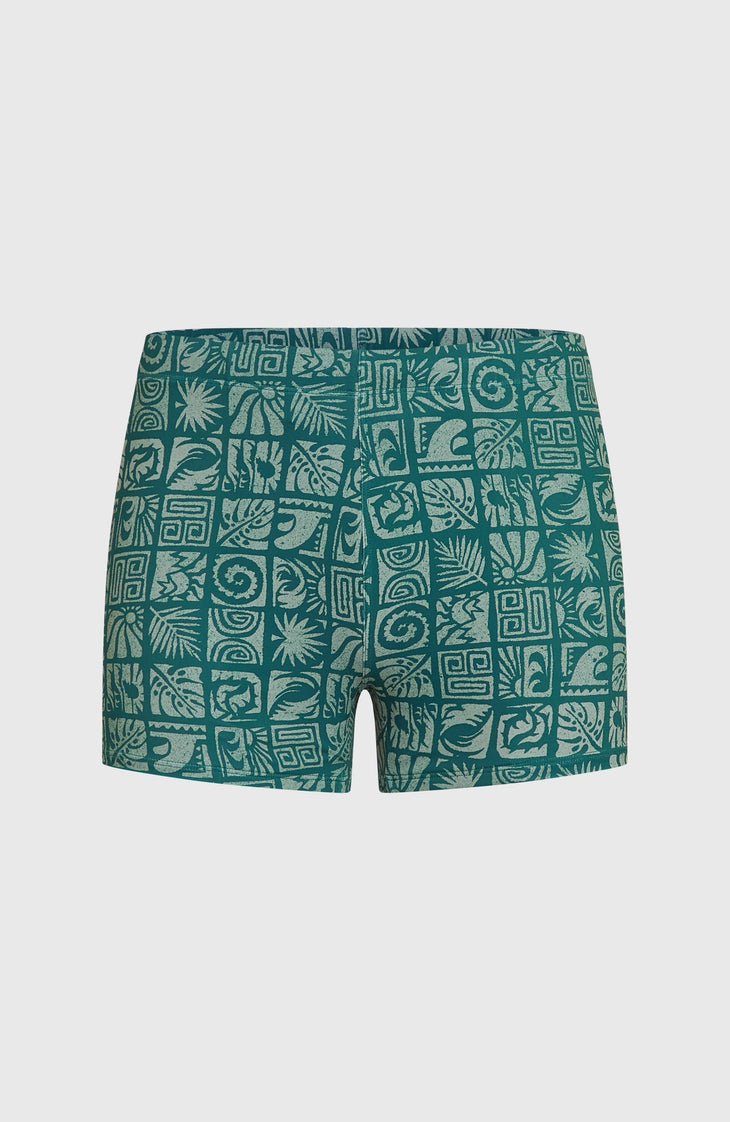 Essentials All-Over-Print zwemboxer | Blue Bricks