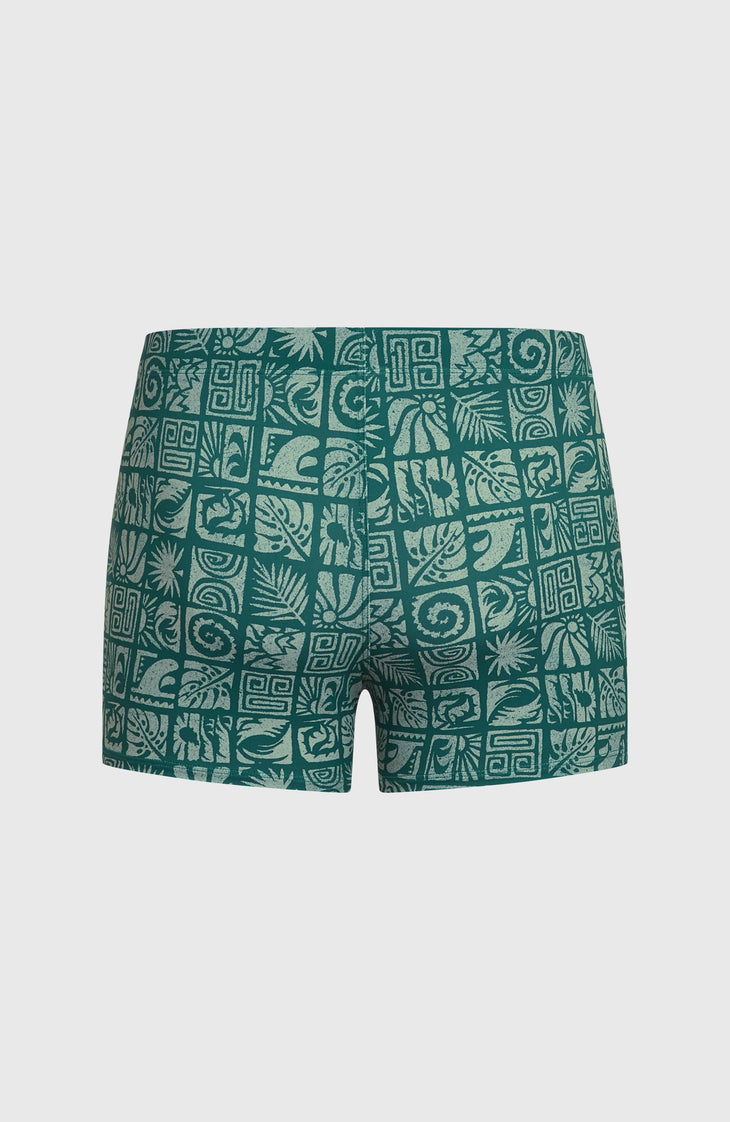 Essentials All-Over-Print zwemboxer | Blue Bricks