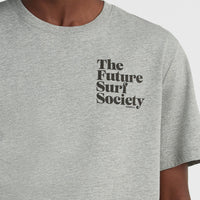 Future Surf T-shirt | Silver Melee