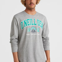 State Longsleeve T-shirt | Silver Melee