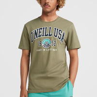 Surf State T-shirt | Deep Lichen Green