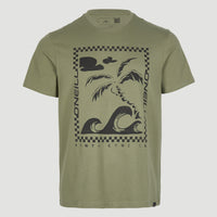 T-shirt Fin | Deep Lichen Green