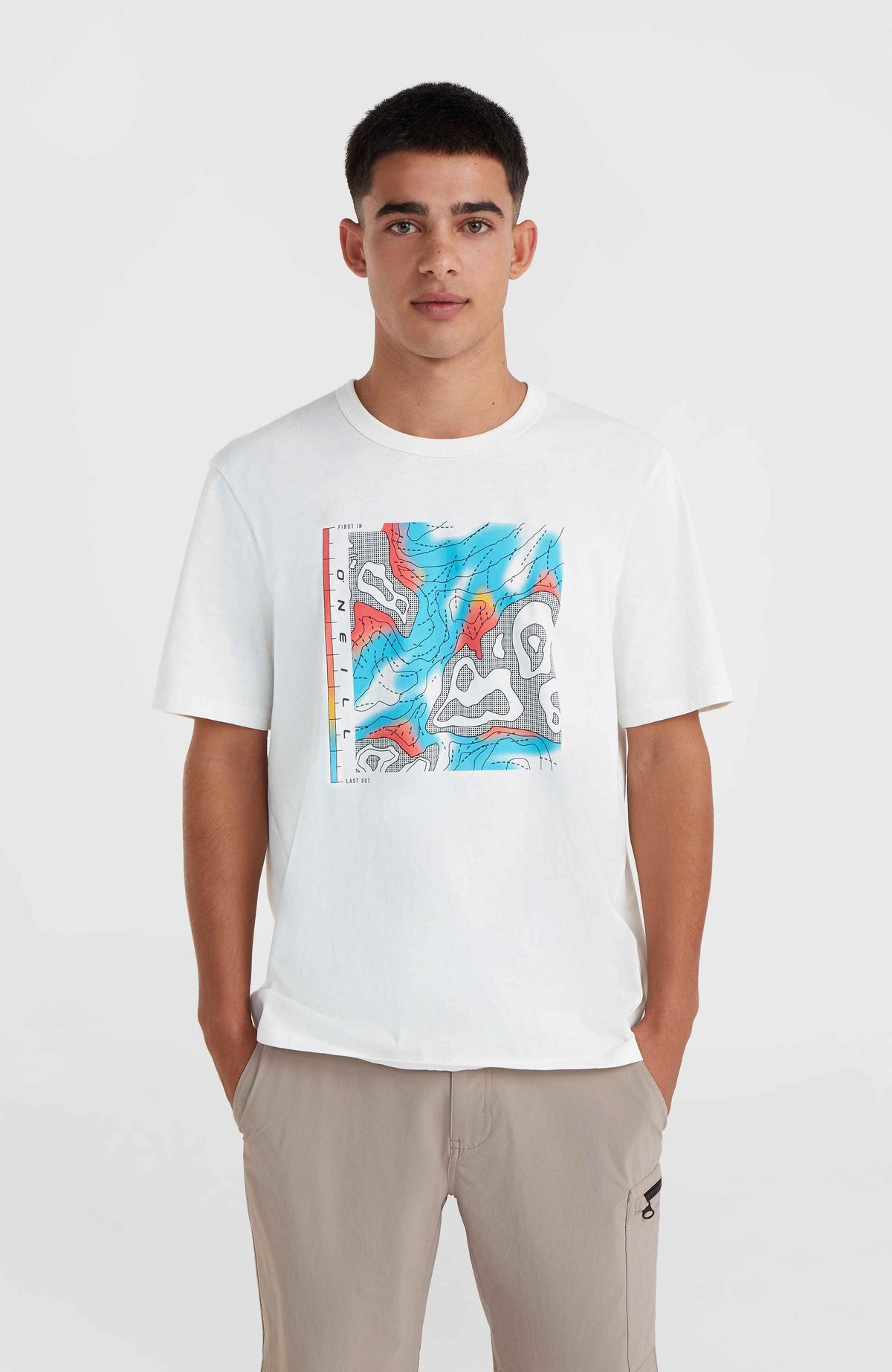O'Neill TRVLR Series Pacific Polygiene T-shirt | Snow White