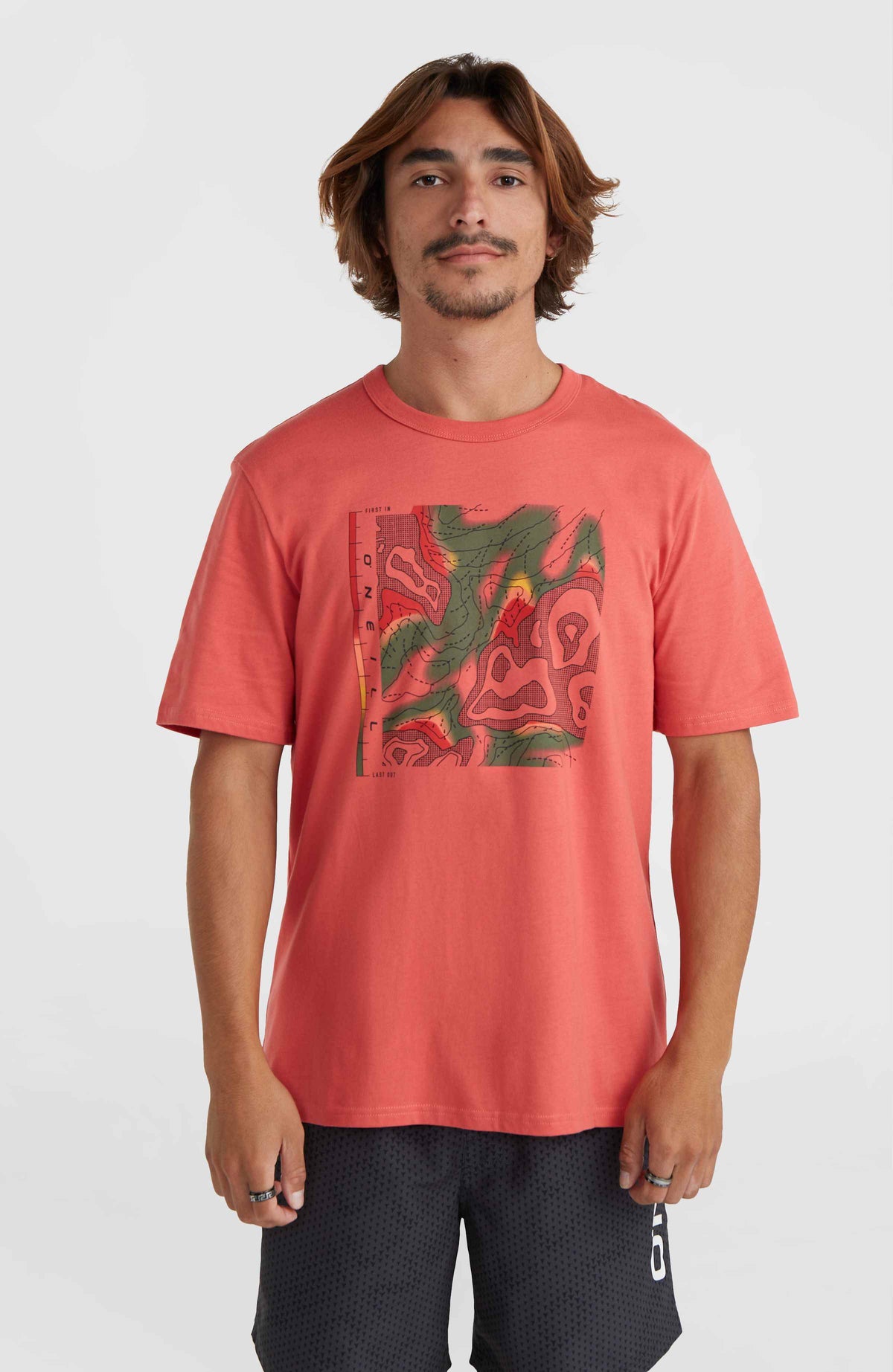 O'Neill TRVLR Series Pacific Polygiene T-shirt | Red Orcher