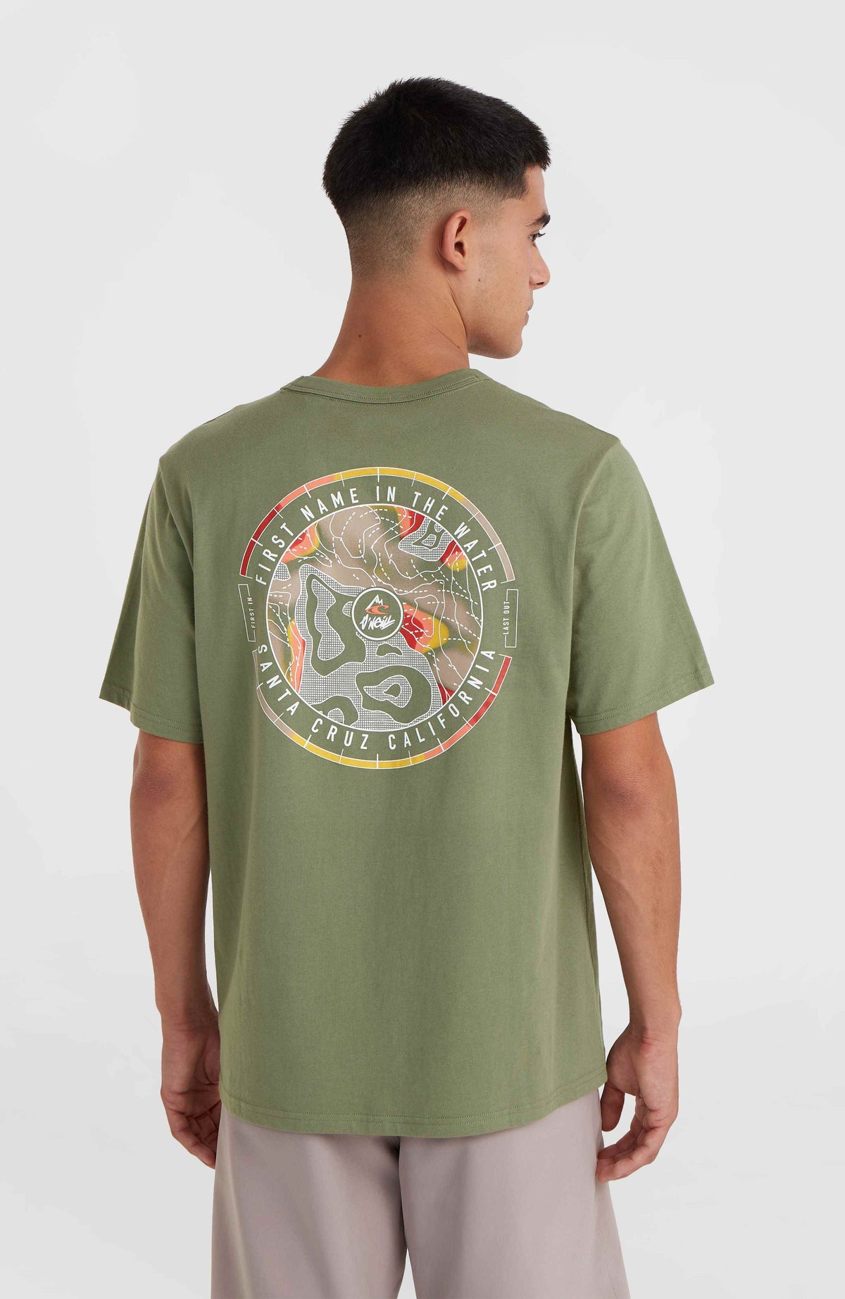 O'Neill TRVLR Series Back Print Polygiene T-shirt | Deep Lichen Green