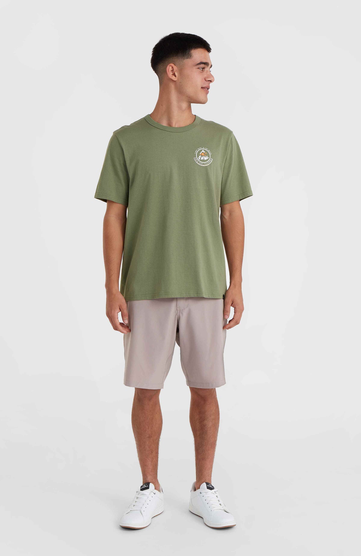 O'Neill TRVLR Series Back Print Polygiene T-shirt | Deep Lichen Green