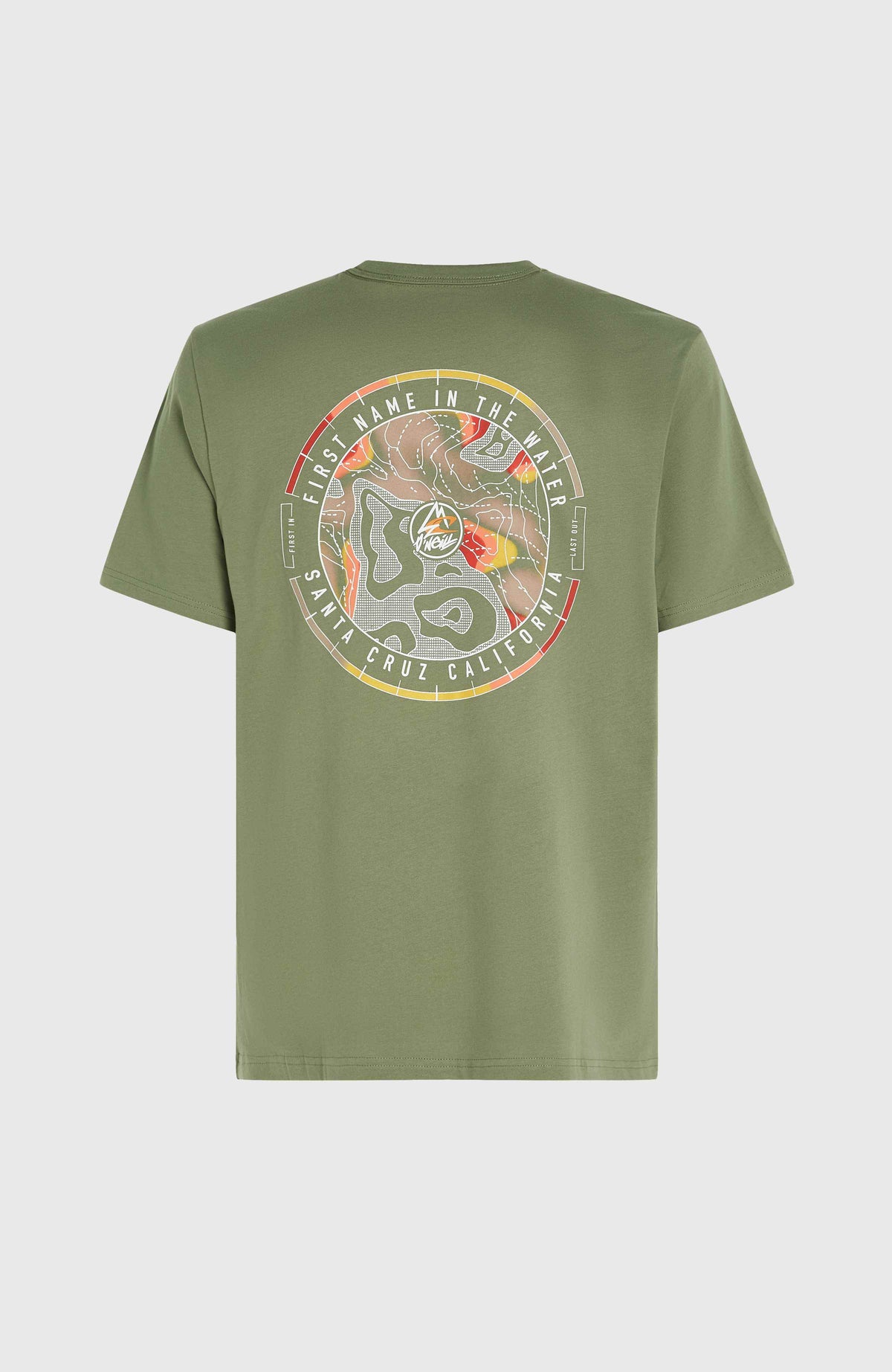 O'Neill TRVLR Series Back Print Polygiene T-shirt | Deep Lichen Green