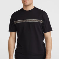 Ikat Stripe T-shirt | Black Out