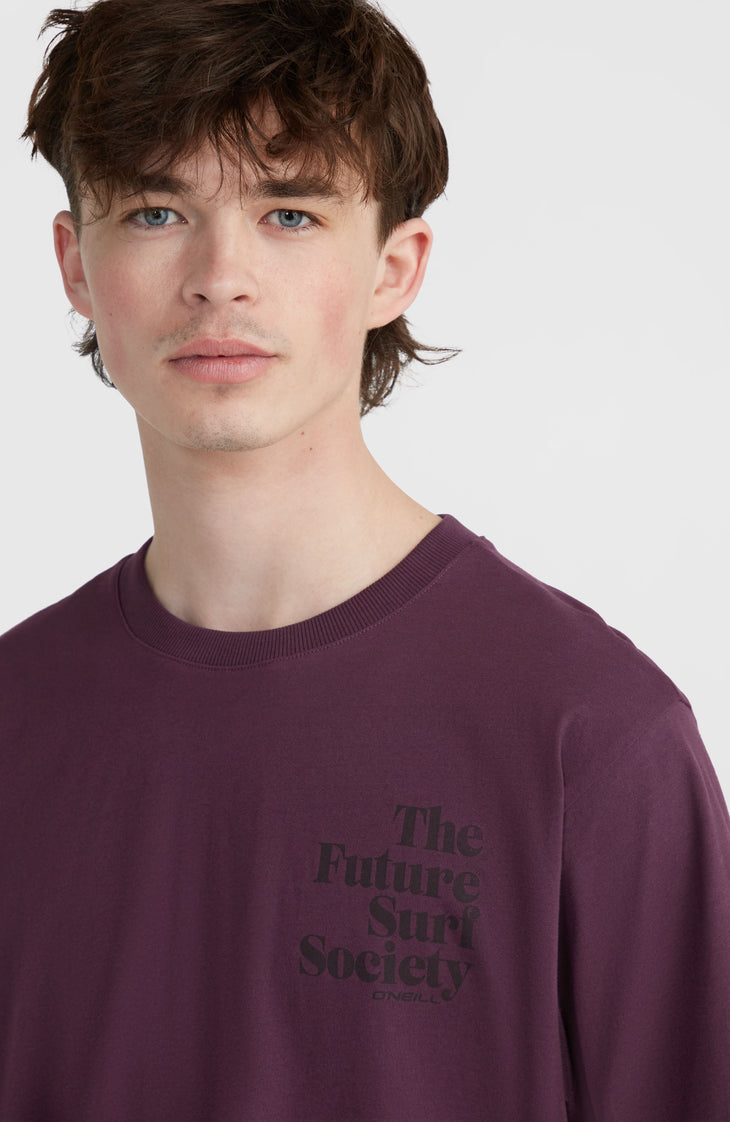 Future Surf Society T-shirt | Aubergine