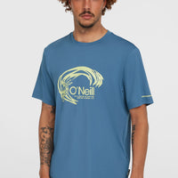 O'Riginals Hybrid UPF 50+ Graphic T-shirt | Copen Blue