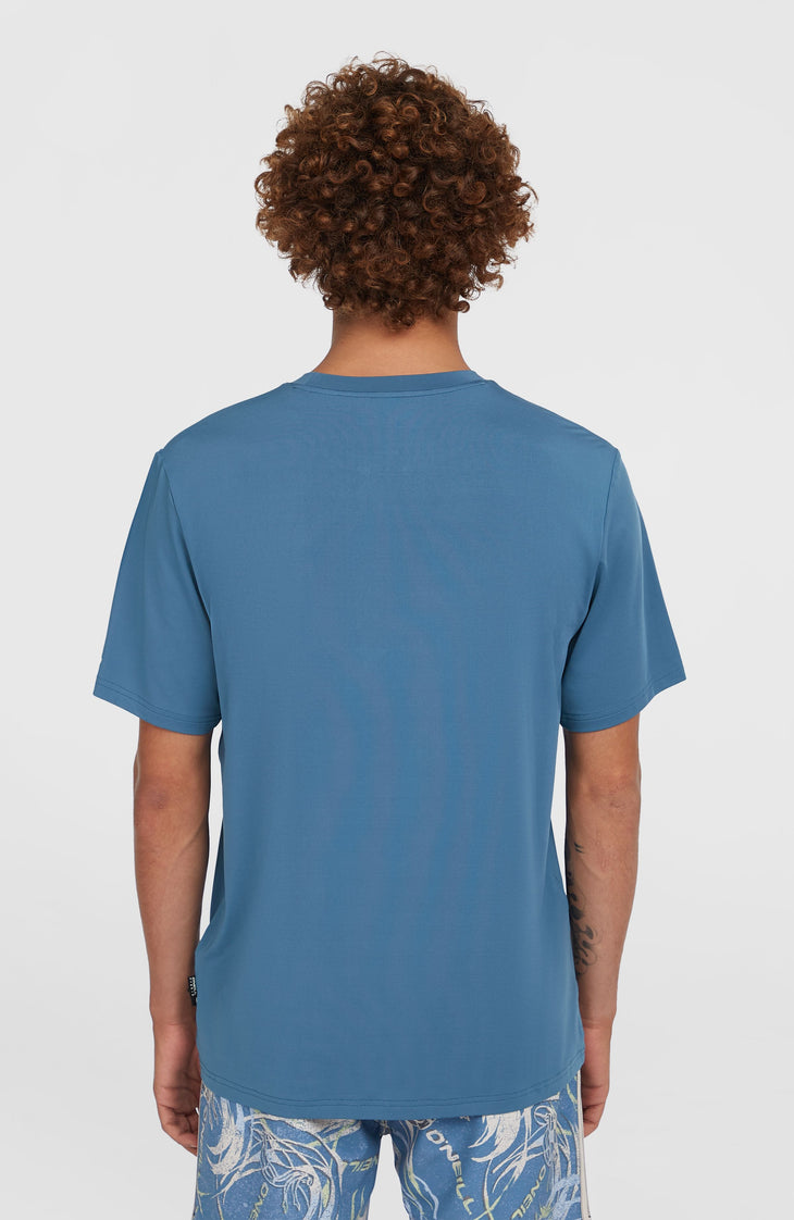O'Riginals Hybrid UPF 50+ Graphic T-shirt | Copen Blue