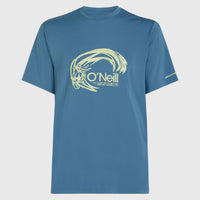 O'Riginals Hybrid UPF 50+ Graphic T-shirt | Copen Blue