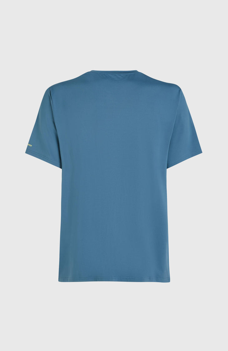 O'Riginals Hybrid UPF 50+ Graphic T-shirt | Copen Blue