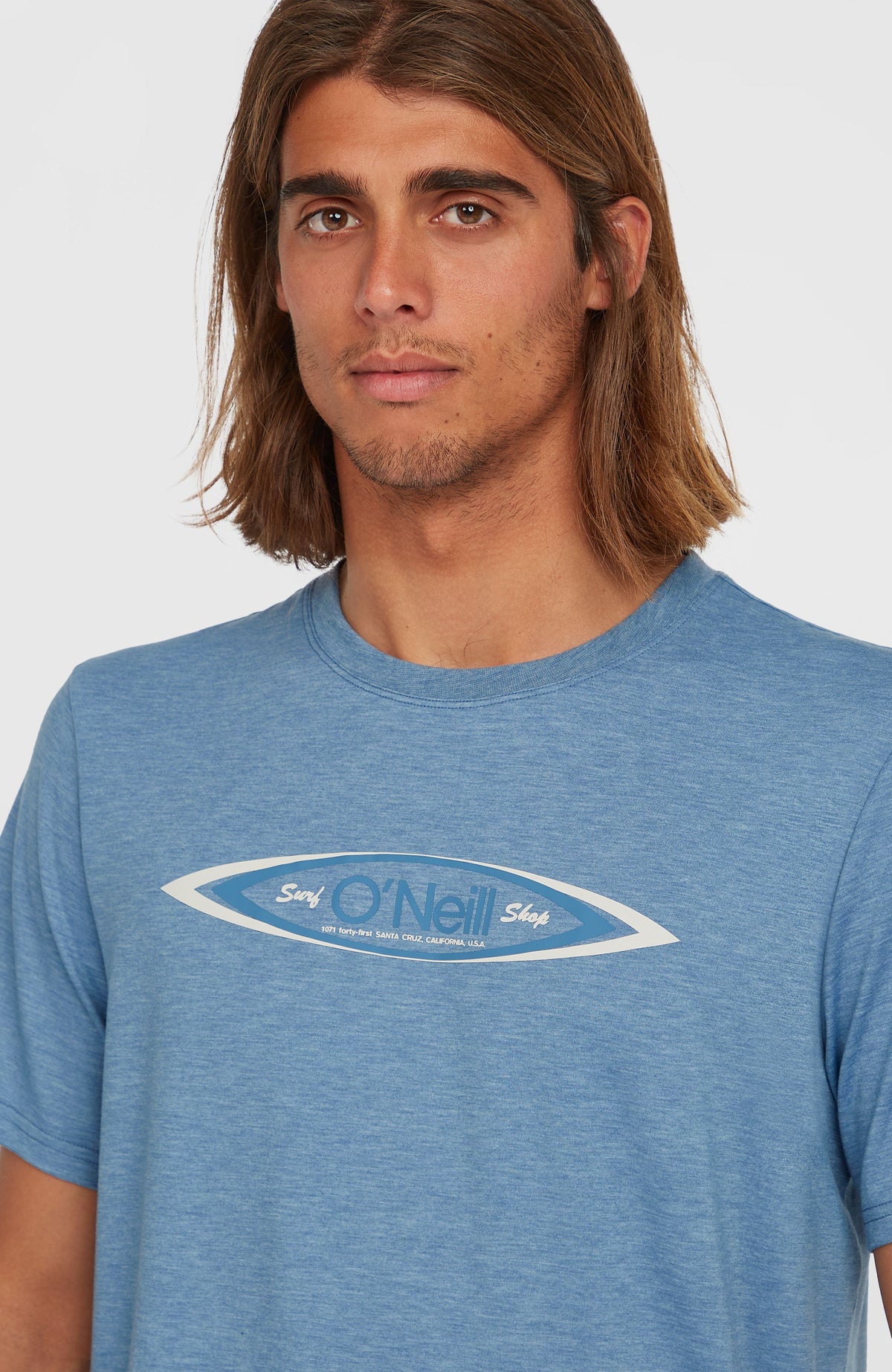 O'Riginals Hybrid Polygiene Graphic T-shirt | Copen Blue