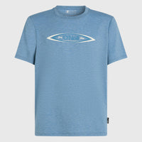 O'Riginals Hybrid Polygiene Graphic T-shirt | Copen Blue