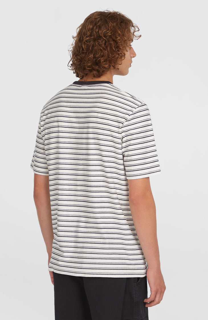 Yarn Stripe T-shirt | White Cali Stripe
