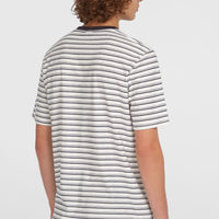 Yarn Stripe T-shirt | White Cali Stripe