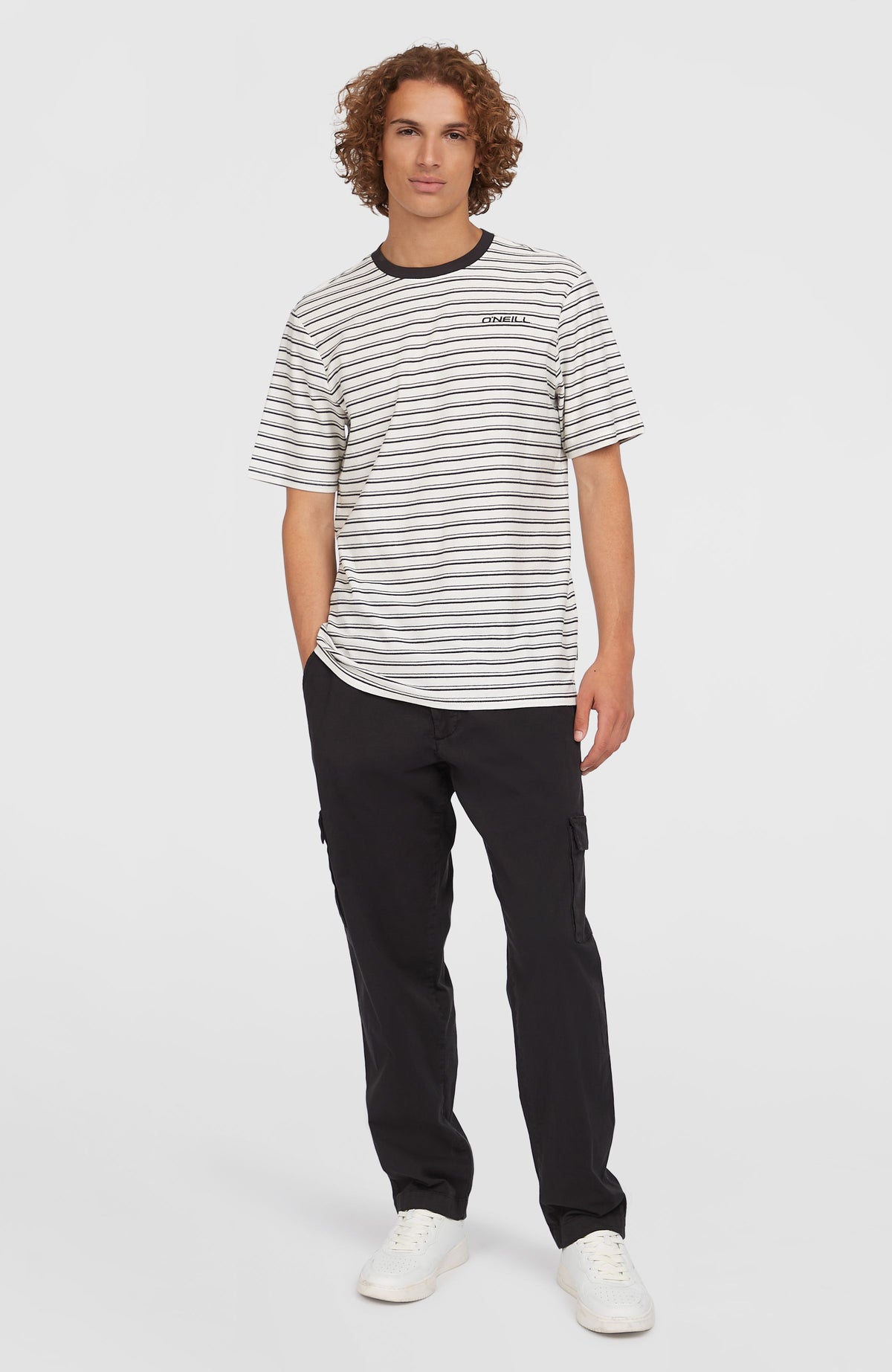 Yarn Stripe T-shirt | White Cali Stripe