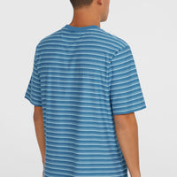 Yarn Stripe T-shirt | Blue Cali Tee Stripe