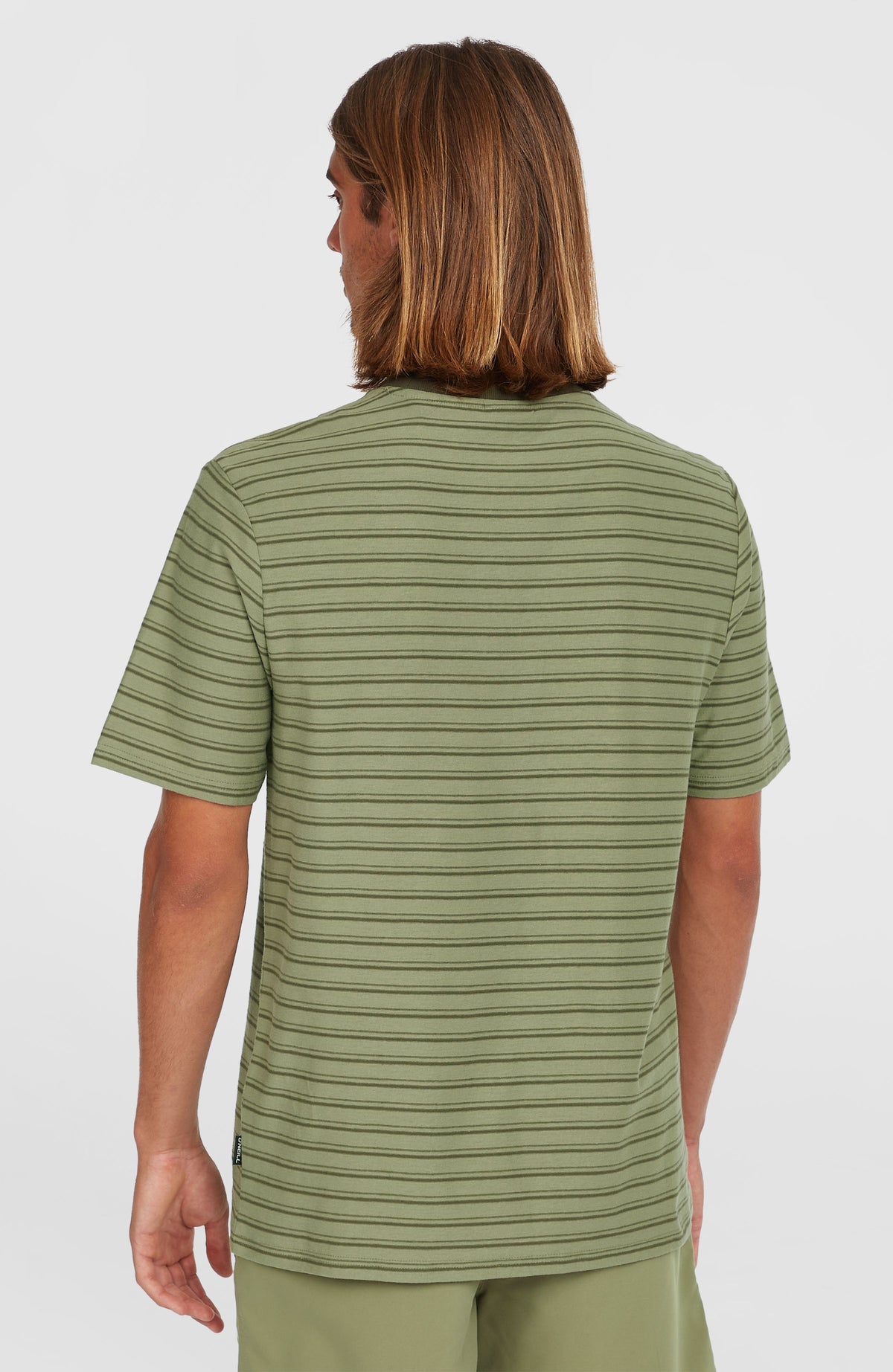 Yarn Stripe T-shirt | Green Cali Tee Stripe