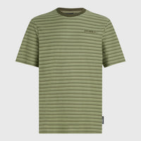 Yarn Stripe T-shirt | Green Cali Tee Stripe