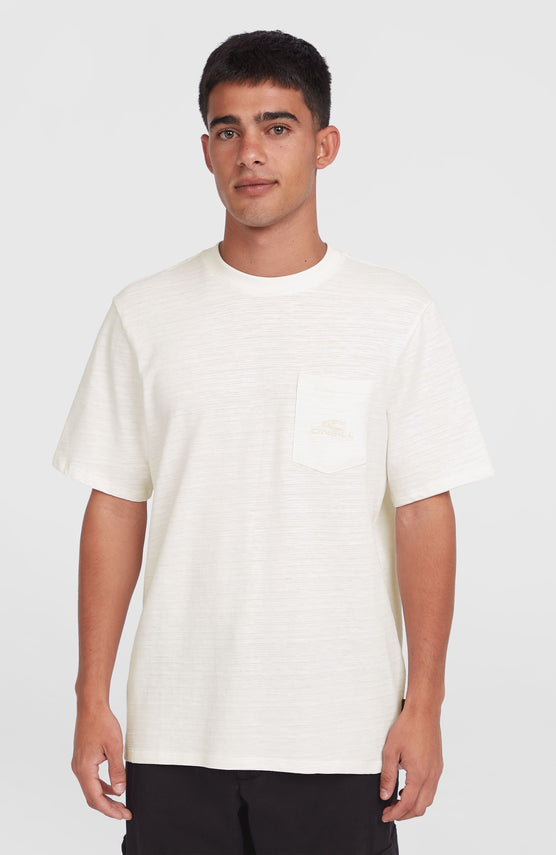 Slub Chest Pocket T-shirt | Snow White