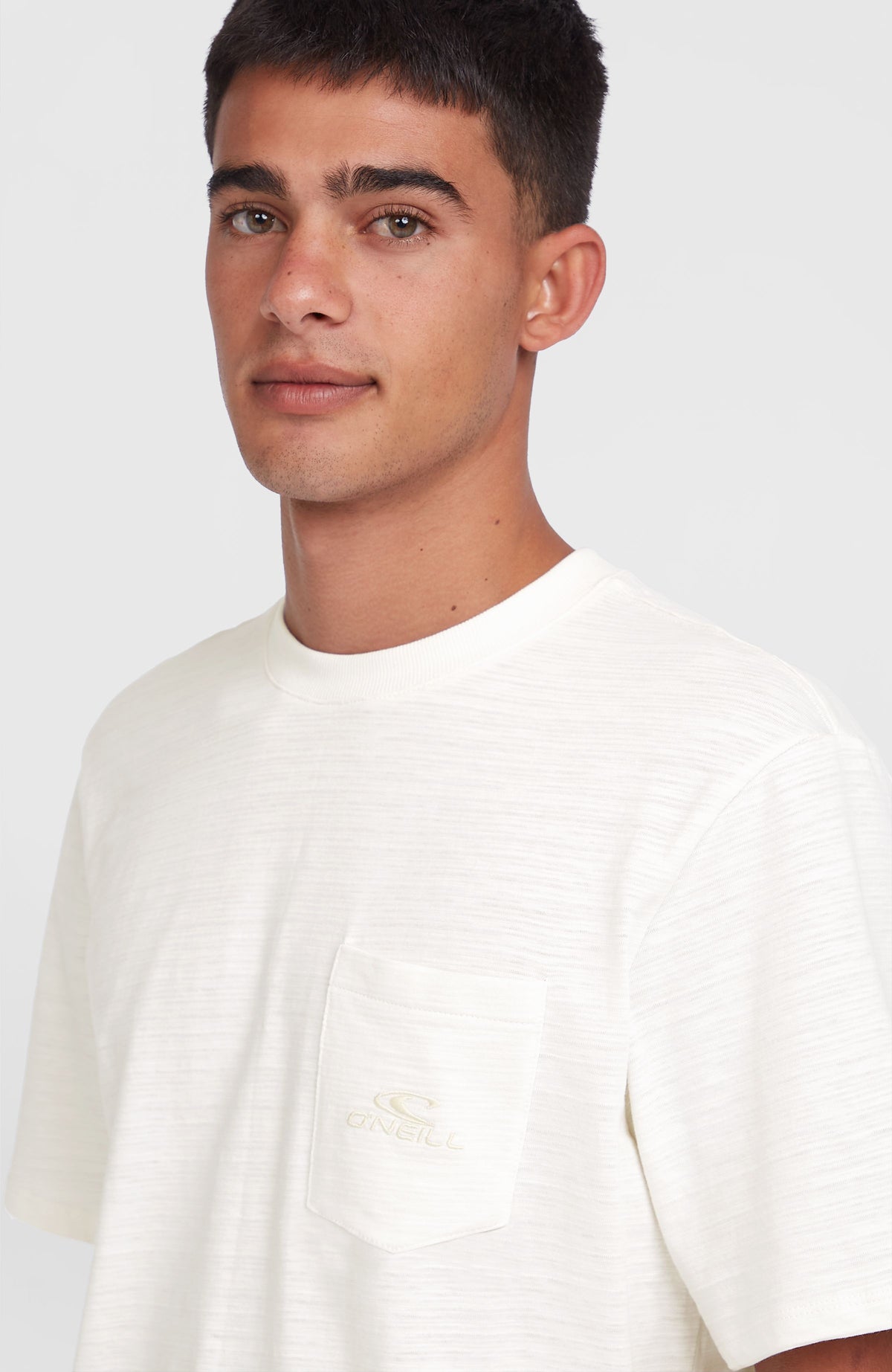 Slub Chest Pocket T-shirt | Snow White