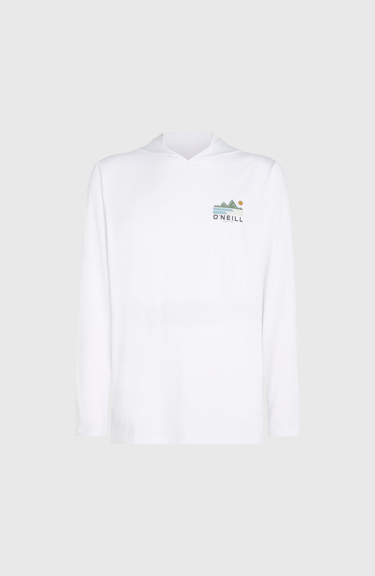 O'Neill TRVLR Series UPF shirt met lange mouwen en capuchon | Snow White