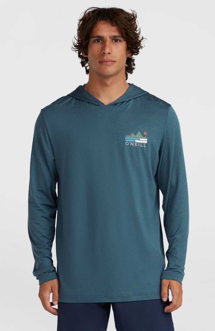 O'Neill TRVLR Series UPF shirt met lange mouwen en capuchon | Midnight Navy