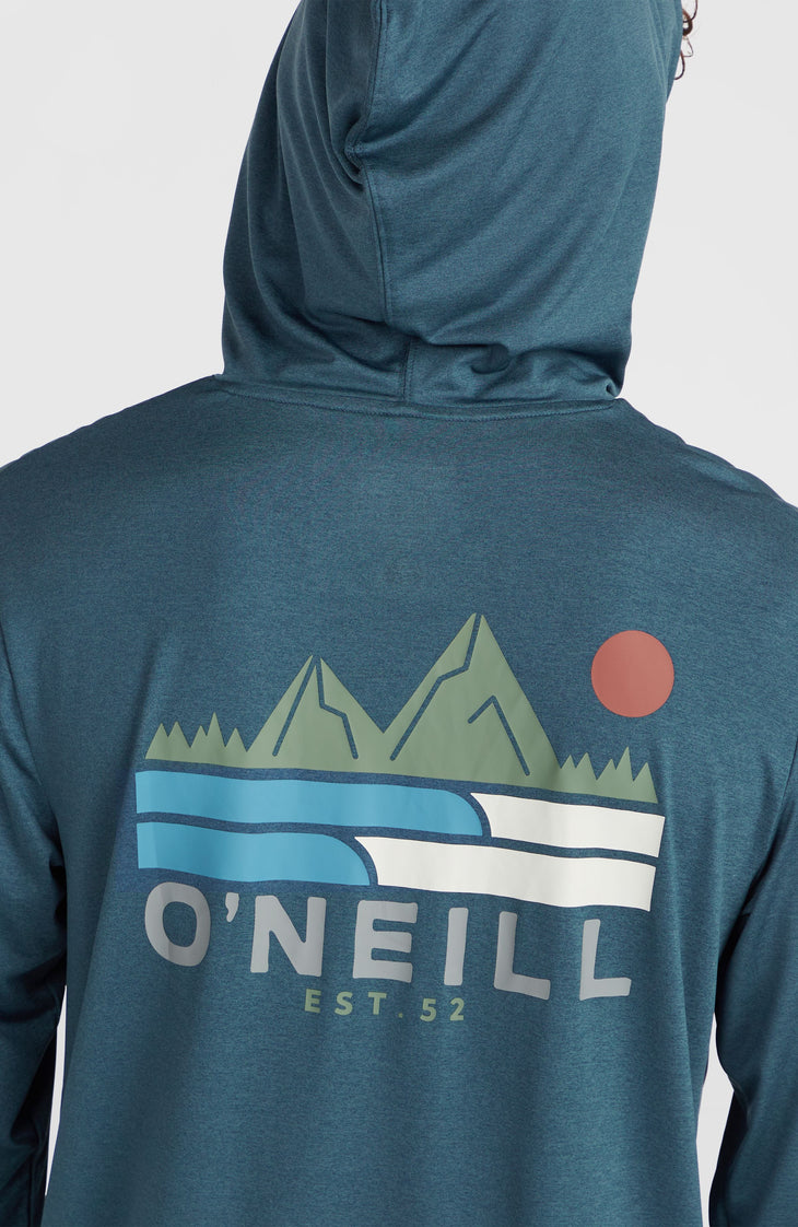 O'Neill TRVLR Series UPF shirt met lange mouwen en capuchon | Midnight Navy