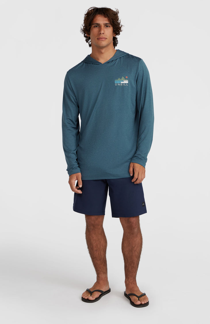 O'Neill TRVLR Series UPF shirt met lange mouwen en capuchon | Midnight Navy