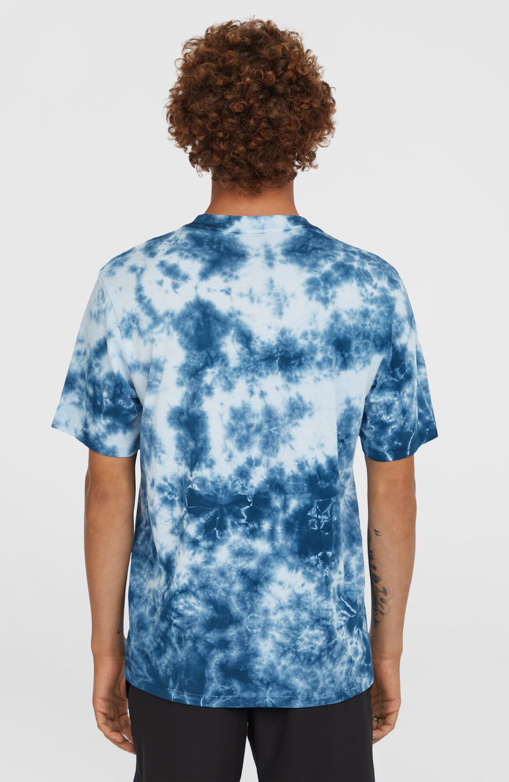 Tie Dye Graphic T-shirt | Blue Tie Dye Print