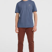 O'Riginals Retro Back-Print T-shirt | Mozart Blue