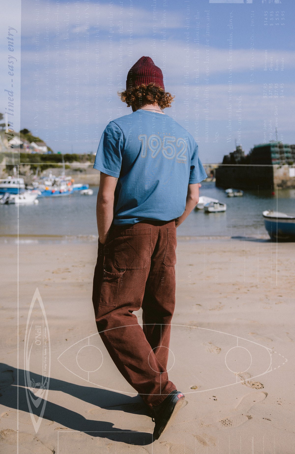 O'Riginals Retro Back-Print T-shirt | Mozart Blue