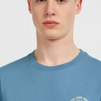 Chest Print T-shirt | Mozart Blue