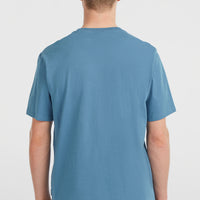 Chest Print T-shirt | Mozart Blue
