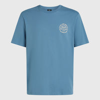 Chest Print T-shirt | Mozart Blue