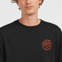 Chest Print T-shirt | Black Out