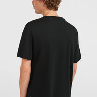 Chest Print T-shirt | Black Out
