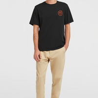 Chest Print T-shirt | Black Out