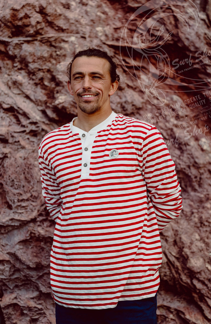 O'Riginals shirt met lange mouwen | White/Red Originals Stripe